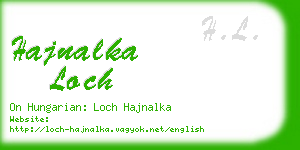 hajnalka loch business card